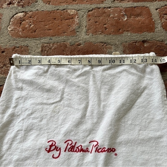 Vintage Paloma Picasso white & red drawstring cotton purse handbag dust Bag - Picture 5 of 11